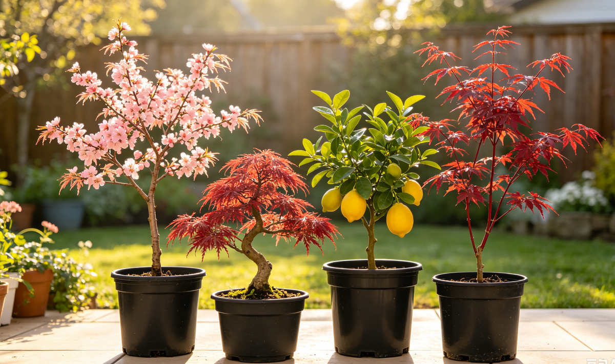 Bring Timeless Beauty To Your Yard With Live Potted Trees & Bonsai